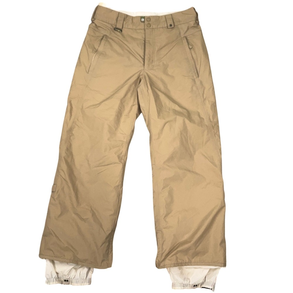 Burton Phantom Pants Mens M Khaki  Winter Sports Insulate Snowboard Tech Shell